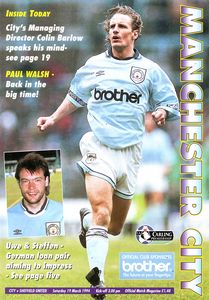 Manchester City v Sheffield United 1993/94